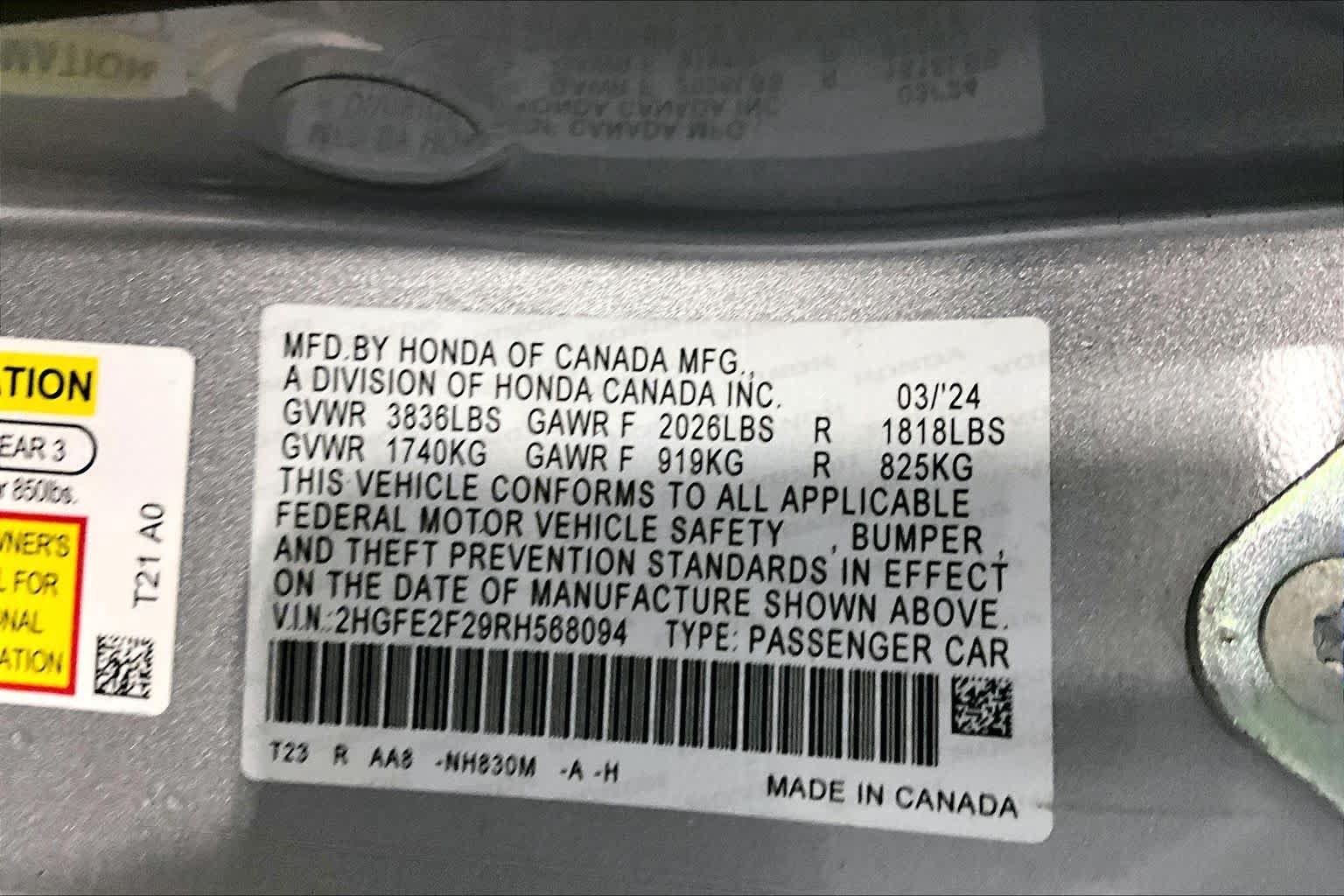 Used 2024 Honda Civic LX image 33