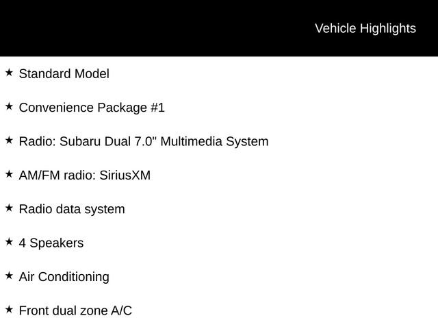 Used 2025 Subaru Crosstrek 2.0i w/ Convenience Package #1 image 17