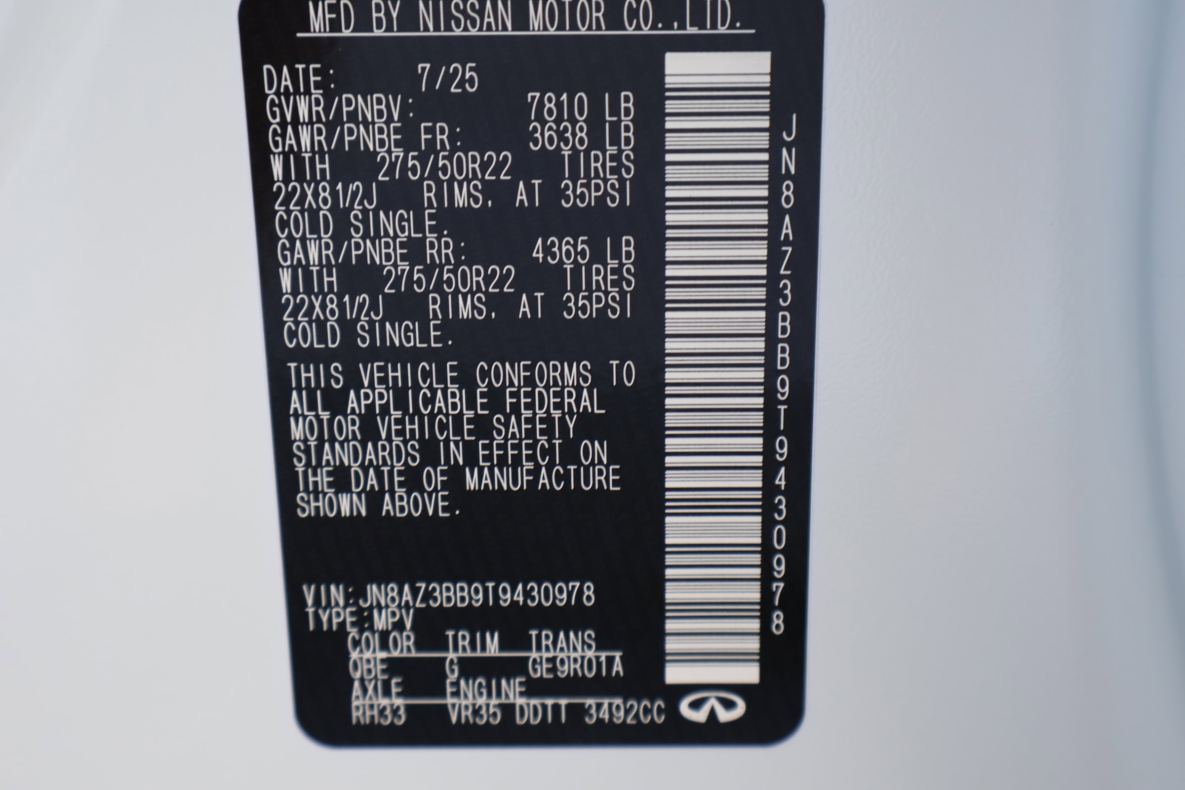 New 2026 INFINITI QX80 Luxe image 29