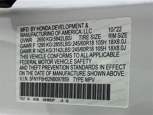 Certified 2022 Honda Pilot EX-L image 34