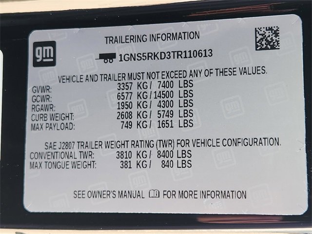 New 2026 Chevrolet Tahoe RST w/ Comfort Package image 8