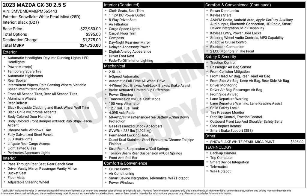 Used 2023 MAZDA CX-30 AWD 2.5 S image 41