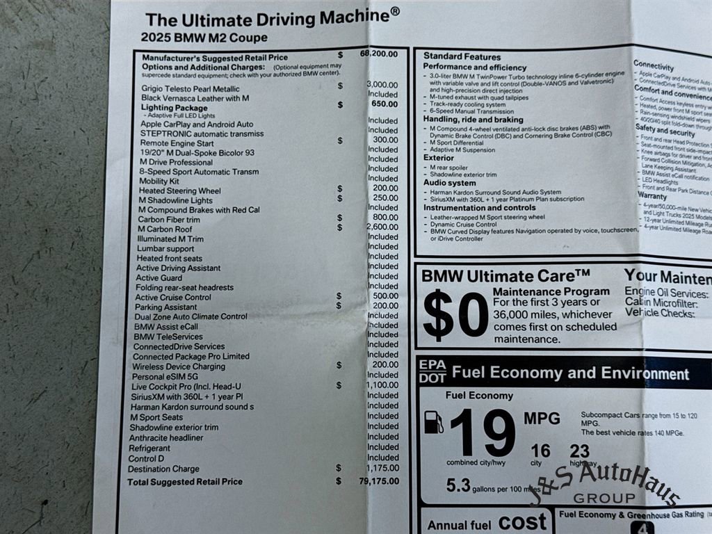 Used 2025 BMW M2 w/ Lighting Package RWD image 43