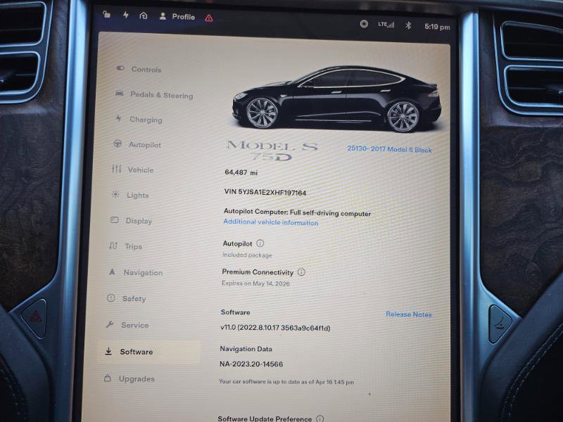 Used 2017 Tesla Model S 75D image 2