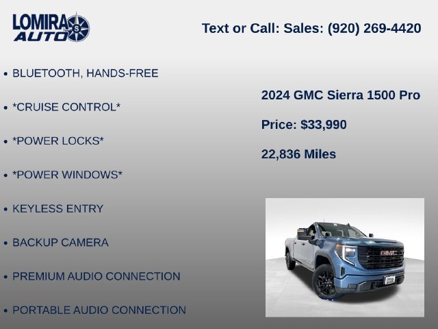 Used 2024 GMC Sierra 1500 Pro w/ Graphite Edition AWD/4WD image 21