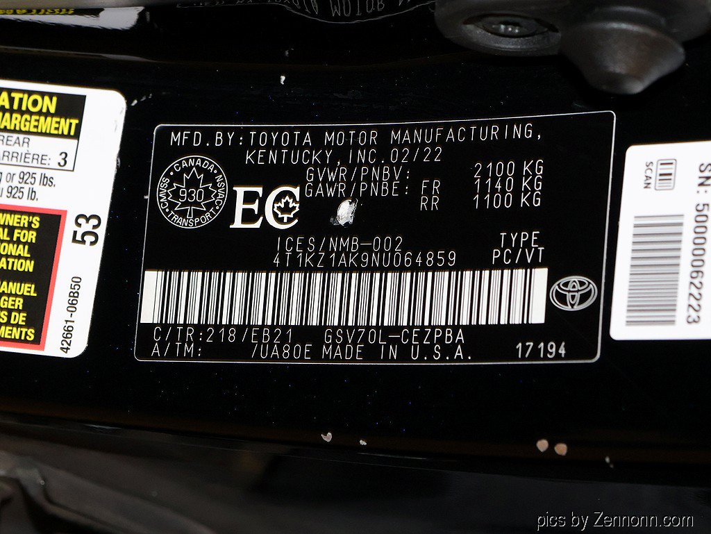 Used 2022 Toyota Camry XSE FWD image 37