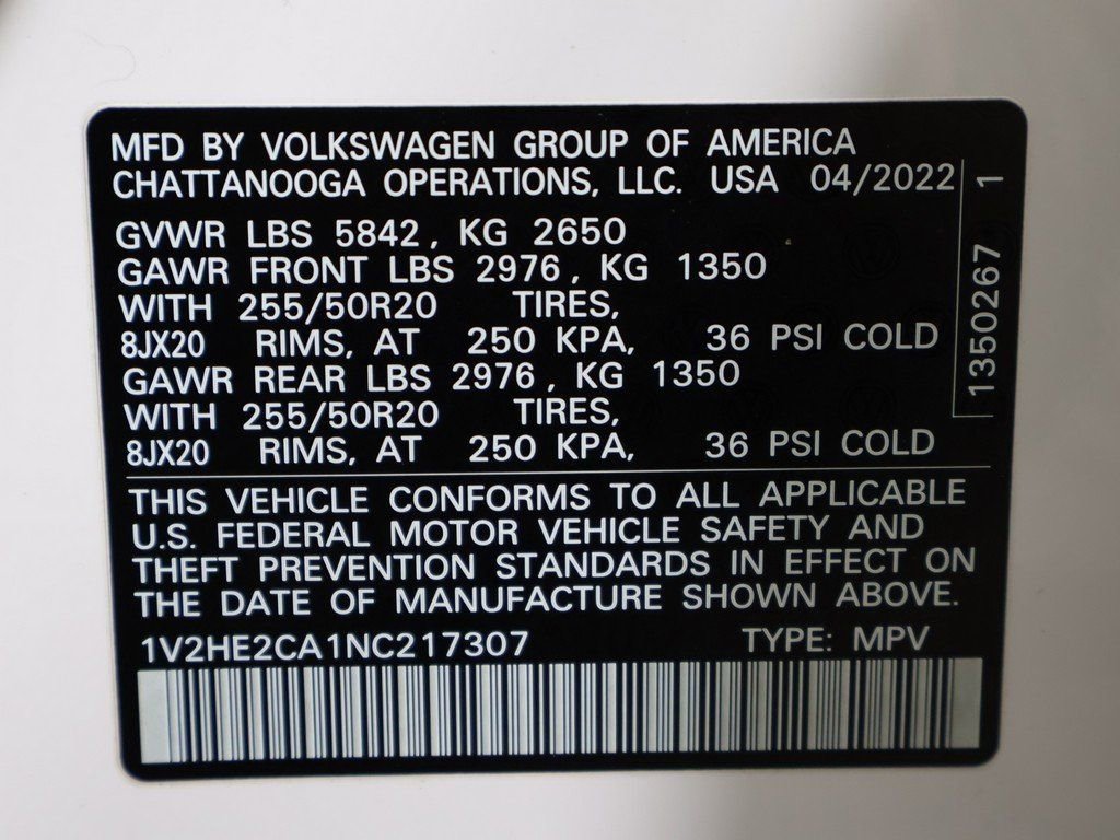 Used 2022 Volkswagen Atlas Cross Sport SE image 53