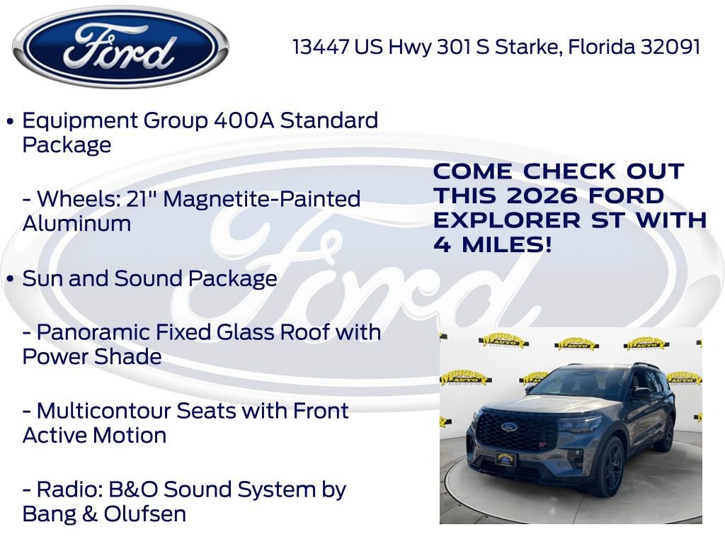 New 2026 Ford Explorer ST w/ Sun And Sound Package image 20
