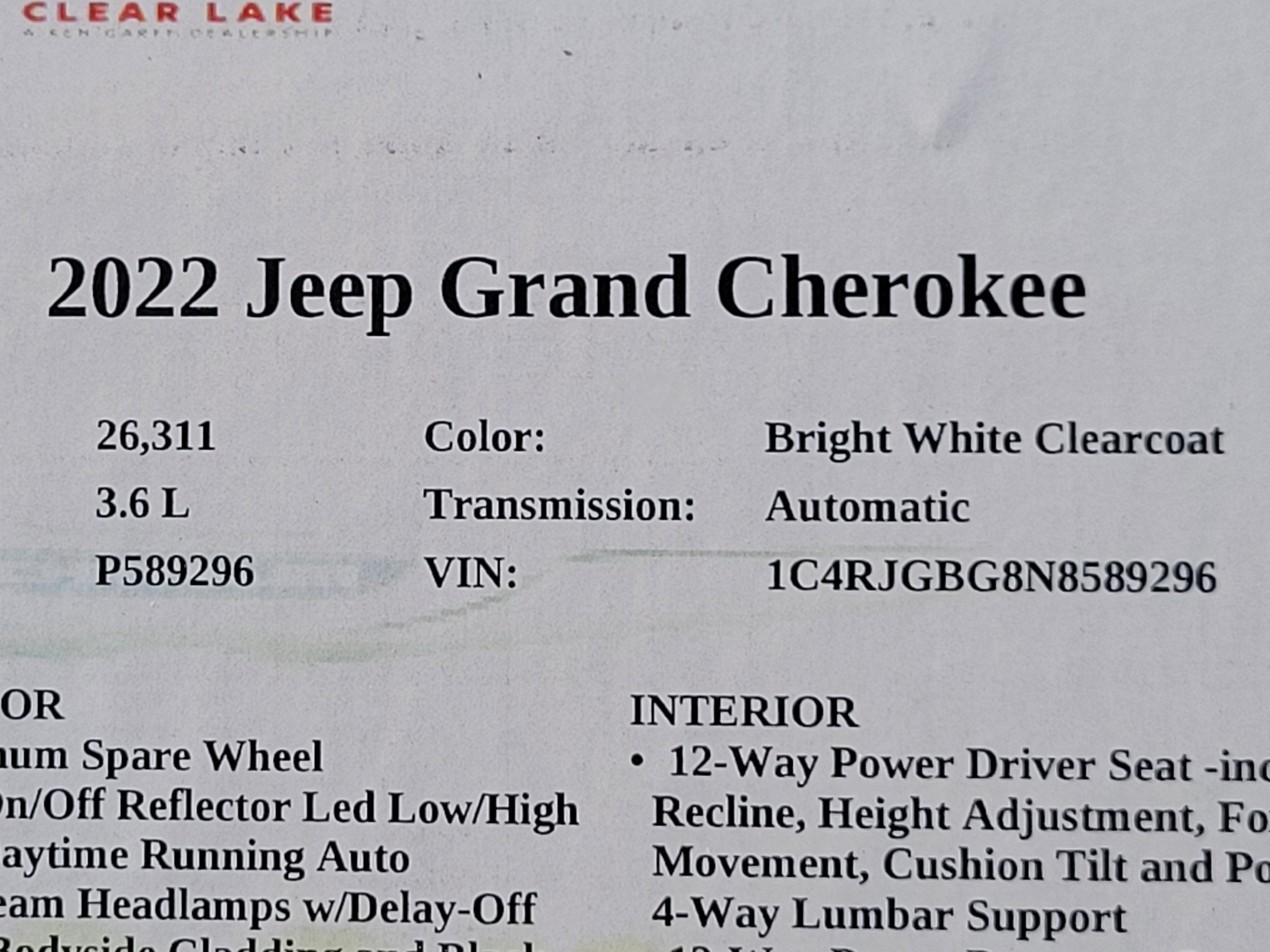 Used 2022 Jeep Grand Cherokee Limited image 33