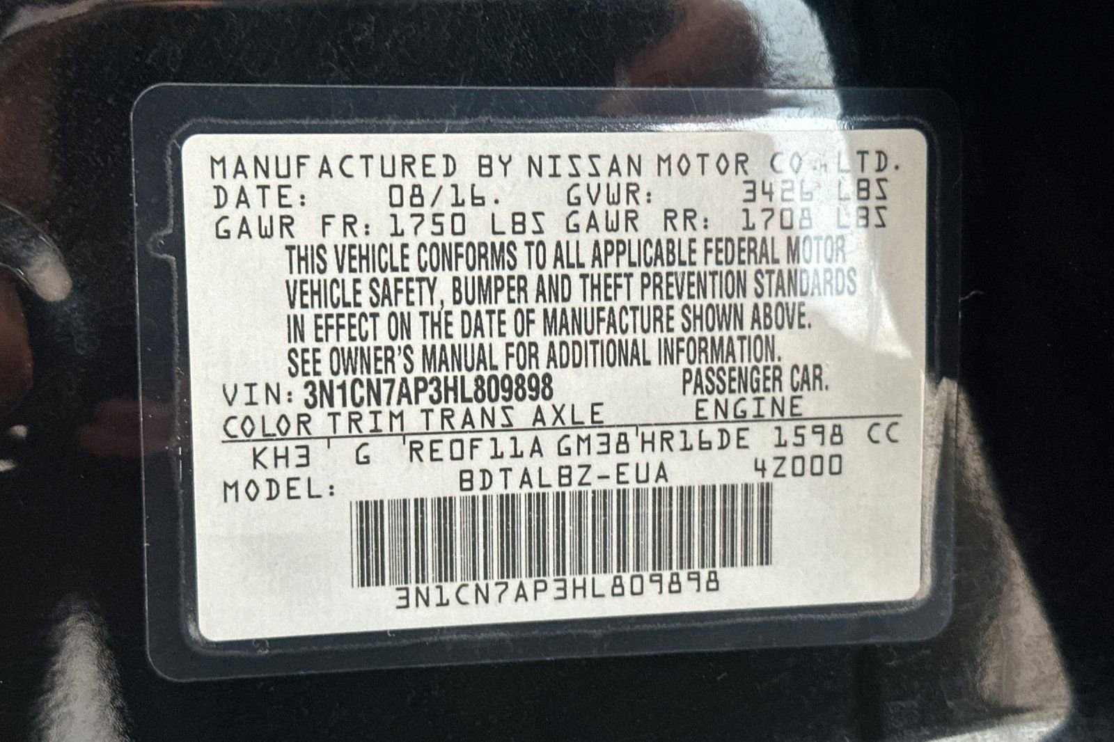 Used 2017 Nissan Versa SV image 26