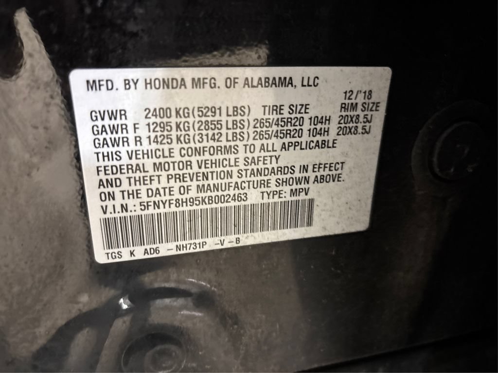 Used 2019 Honda Passport Touring image 17