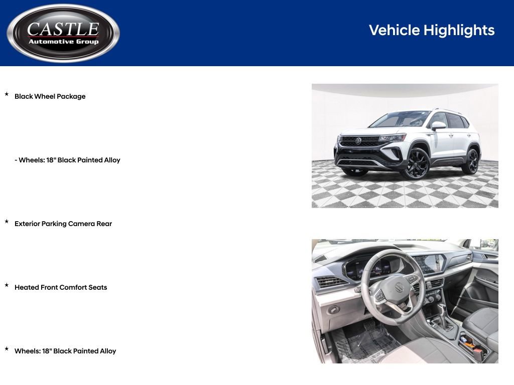 Used 2023 Volkswagen Taos SE w/ Black Wheel Package FWD image 4