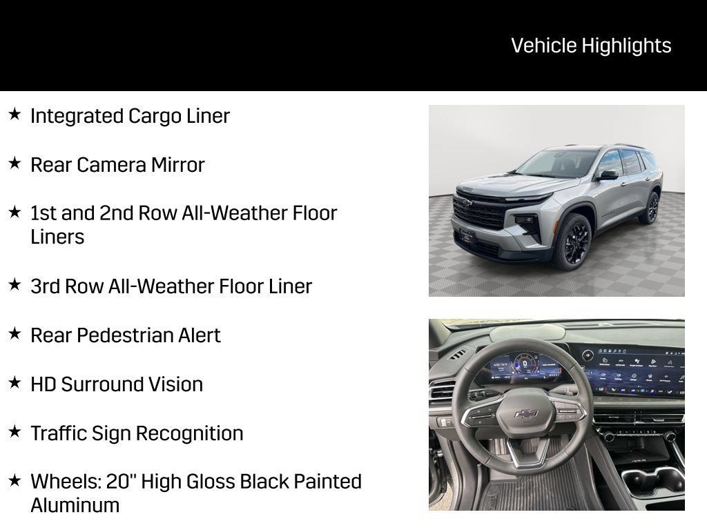 New 2026 Chevrolet Traverse LT w/ Midnight/Sport Edition AWD/4WD image 14