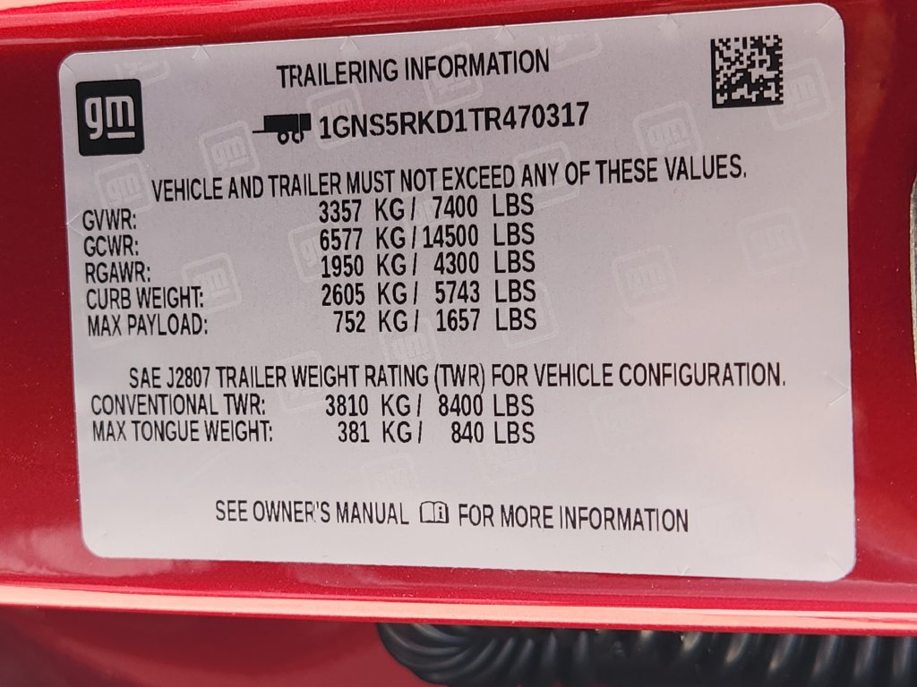 New 2026 Chevrolet Tahoe RST w/ Comfort Package RWD image 8