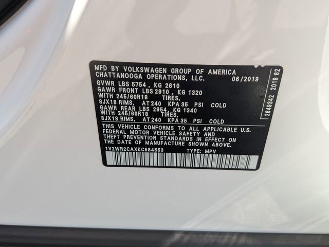 Used 2019 Volkswagen Atlas SE image 30