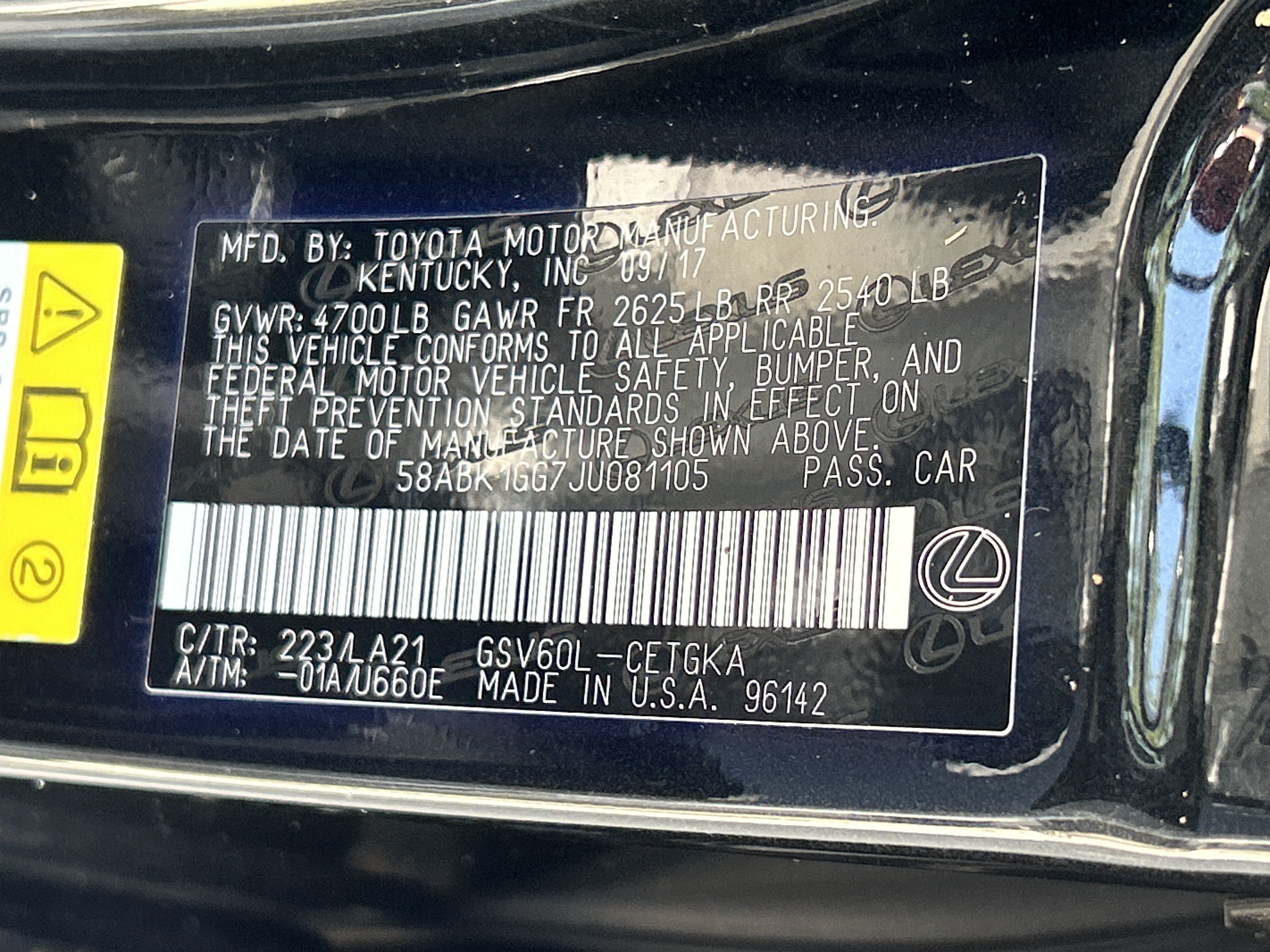 Used 2018 Lexus ES 350 w/ Navigation System Package FWD image 36