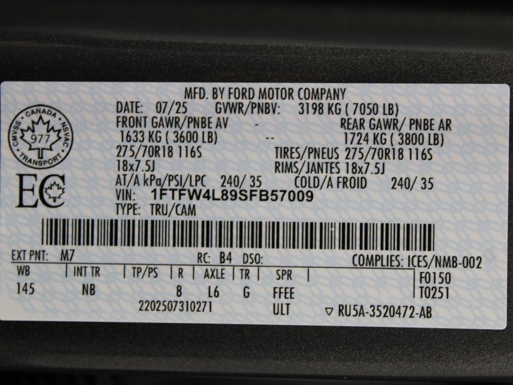 Used 2025 Ford F150 Tremor w/ Equipment Group 402A High AWD/4WD image 82