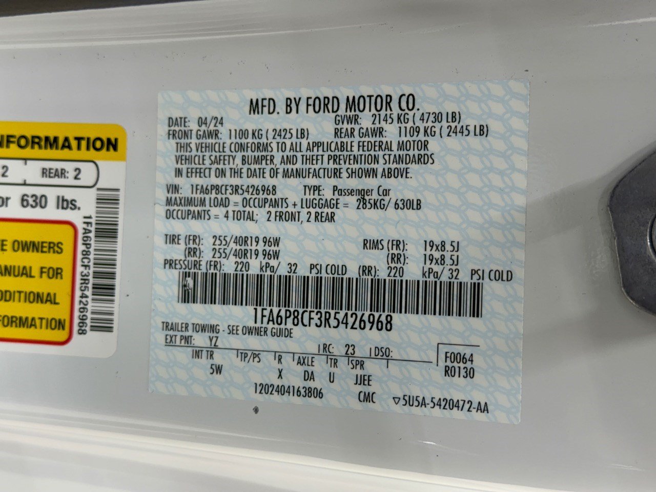 Used 2024 Ford Mustang GT Premium RWD image 31