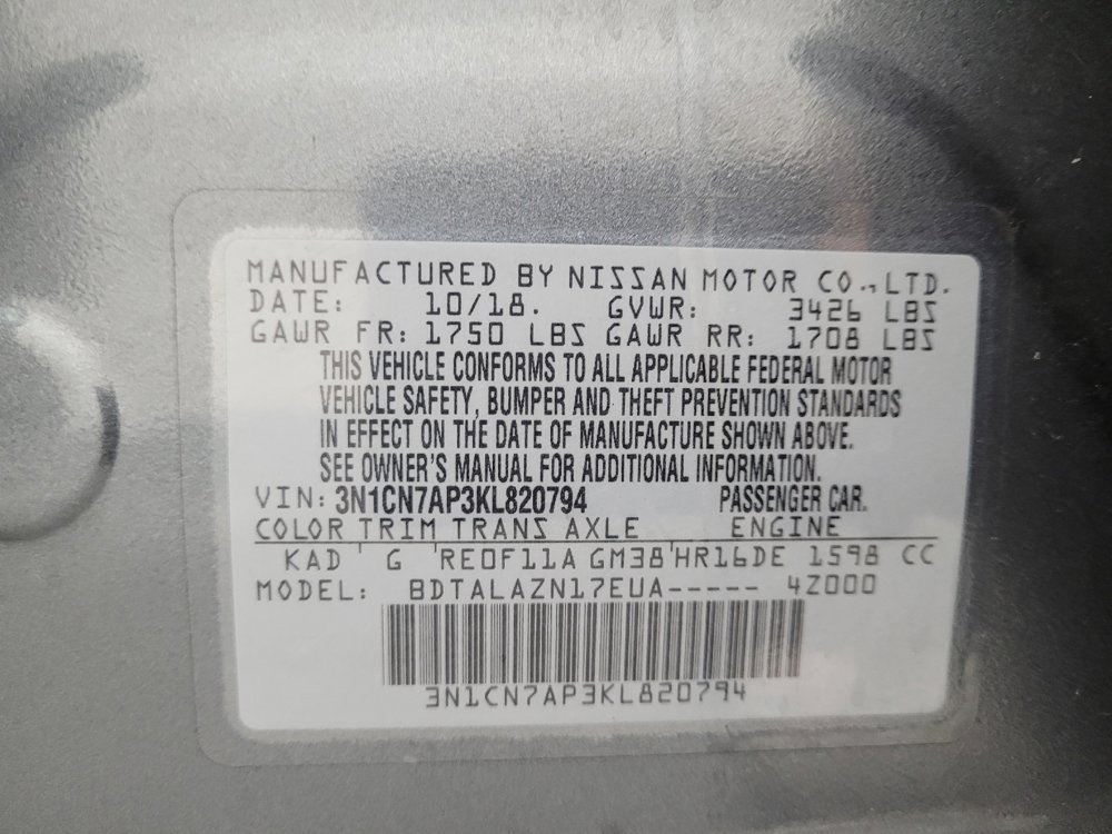 Used 2019 Nissan Versa S Plus image 33