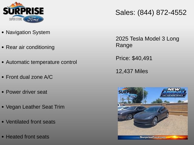 Used 2025 Tesla Model 3 Long Range AWD/4WD image 12