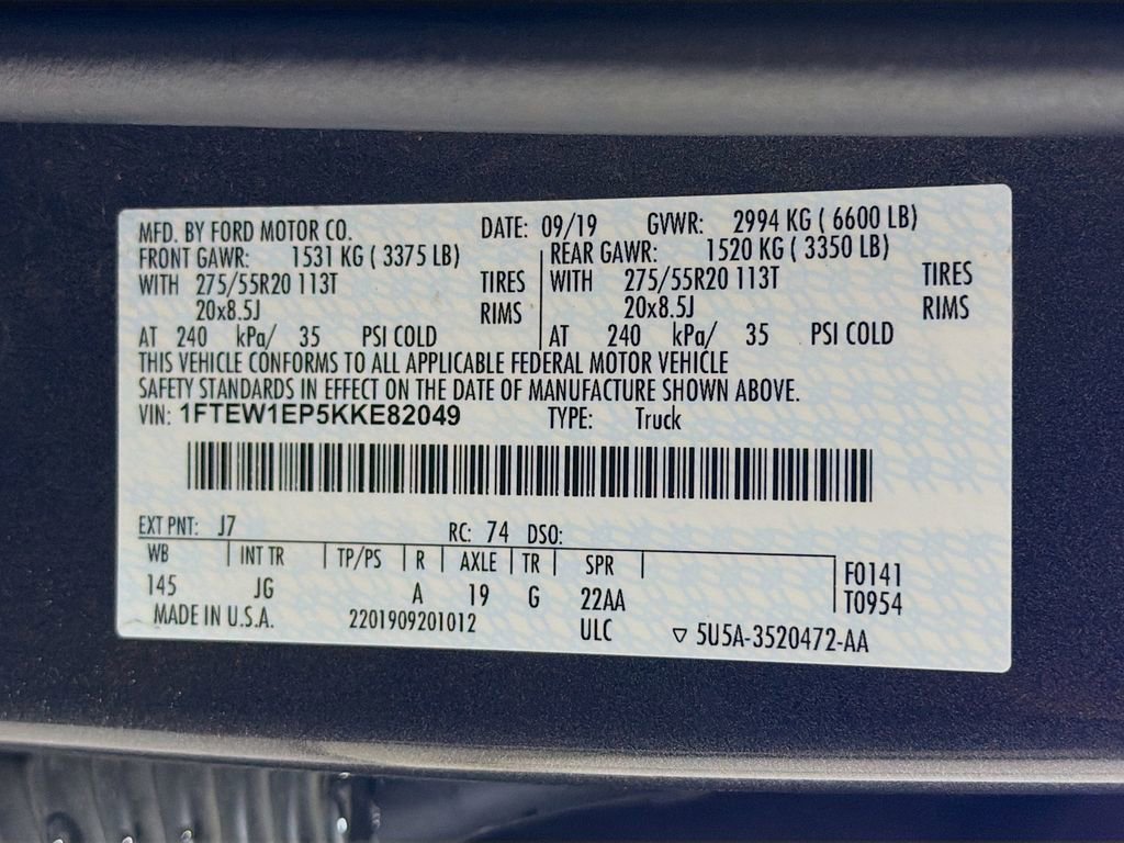 Used 2019 Ford F150 XL w/ Equipment Group 101A Mid image 31