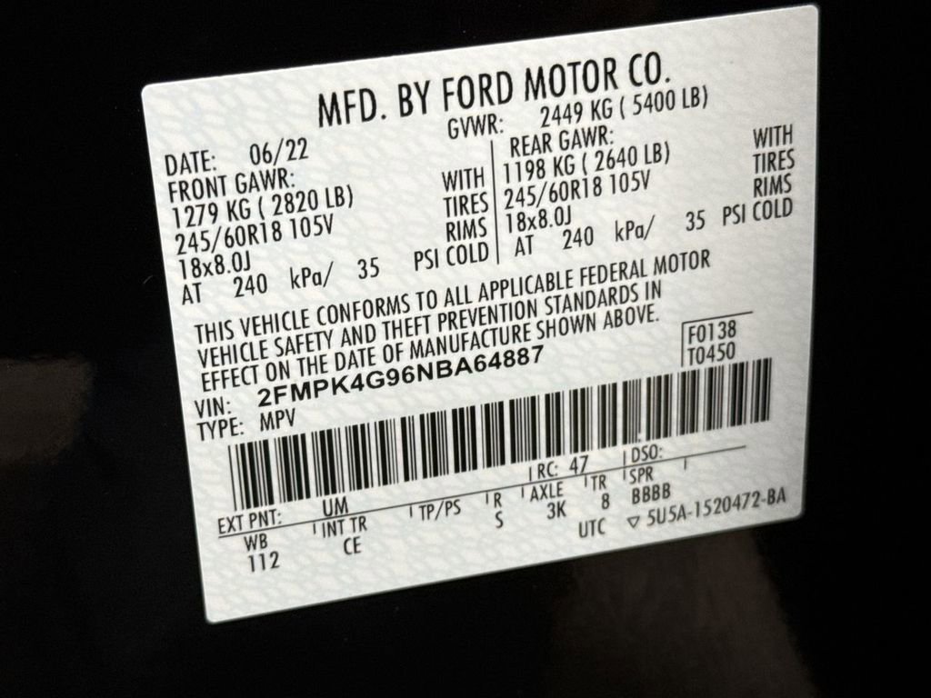 Used 2022 Ford Edge SE AWD/4WD image 27