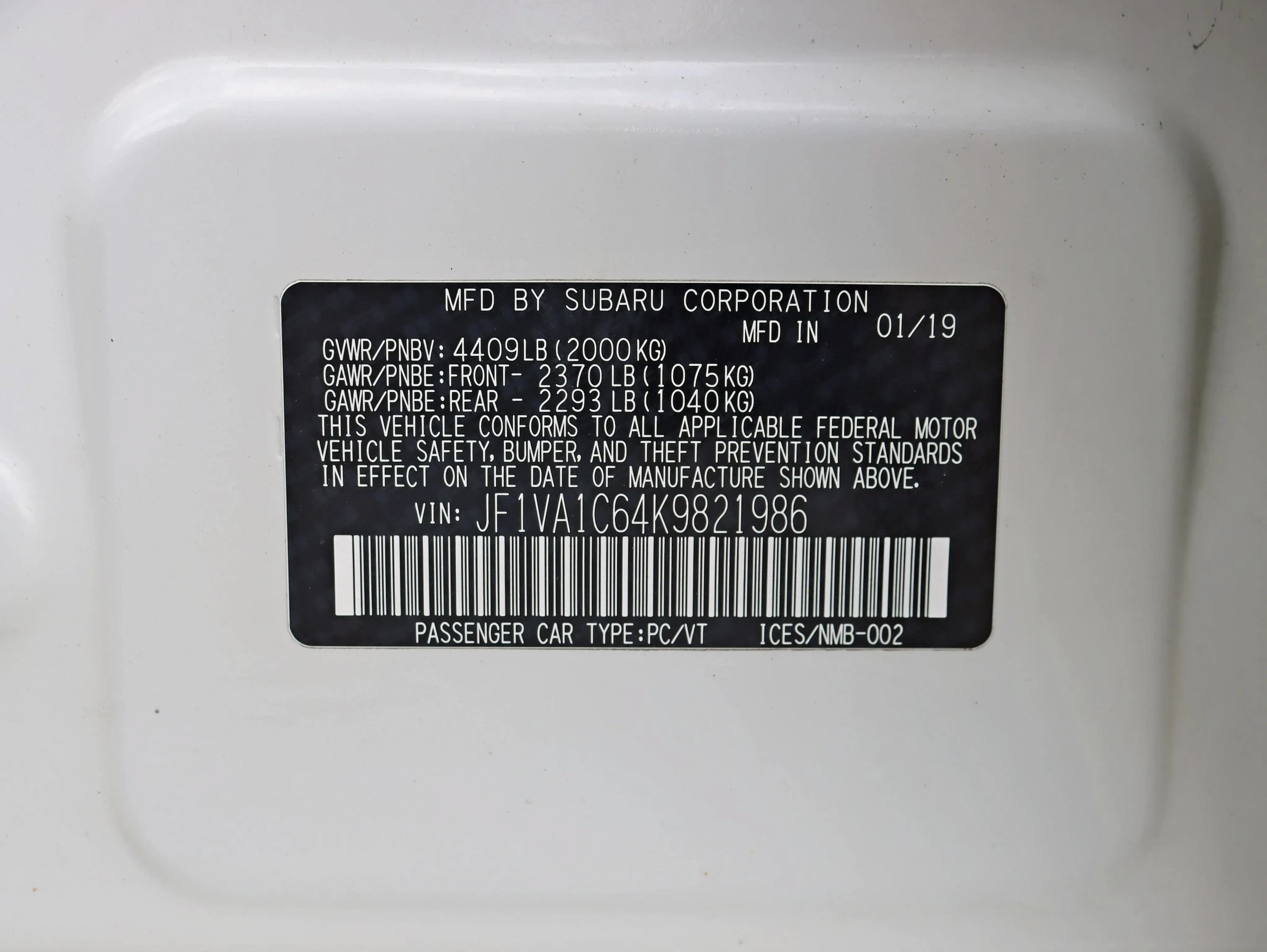 Used 2019 Subaru WRX Premium AWD/4WD image 39