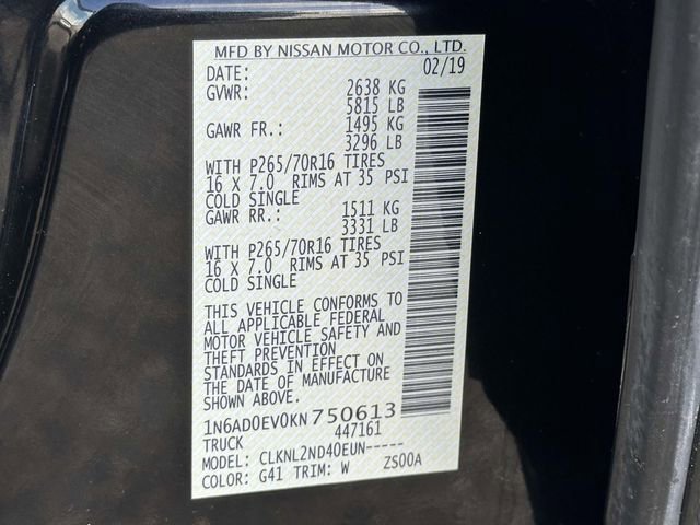 Used 2019 Nissan Frontier SV image 26