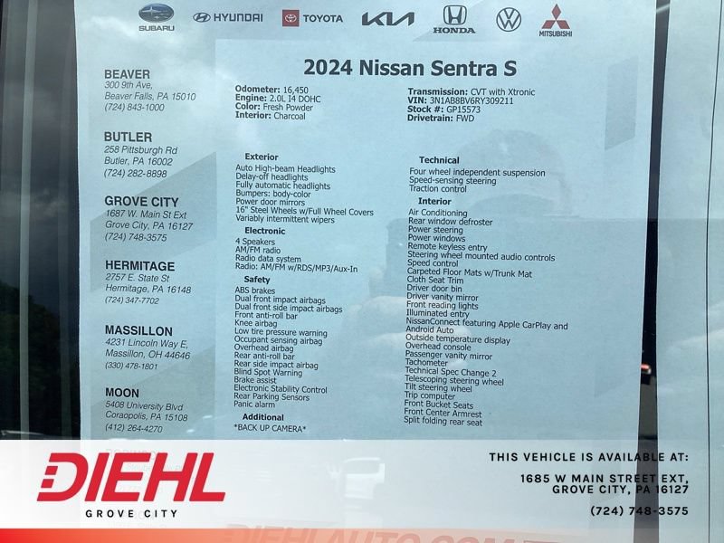 Used 2024 Nissan Sentra S FWD image 12