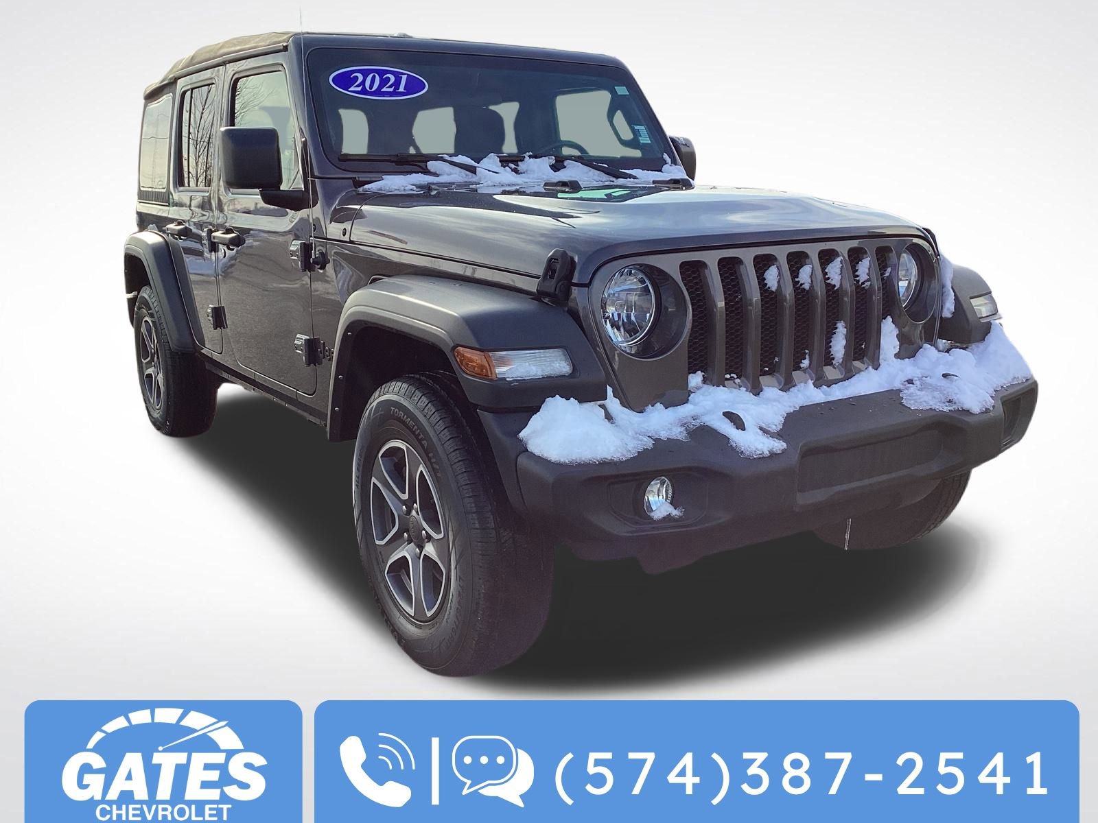 Used 2021 Jeep Wrangler Unlimited Sport image 1