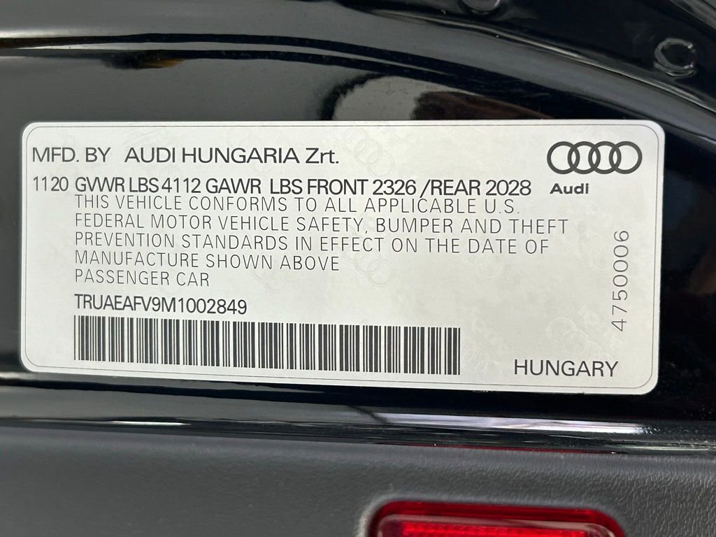 Used 2021 Audi TT 2.0T w/ 19" Wheel Package AWD/4WD image 32