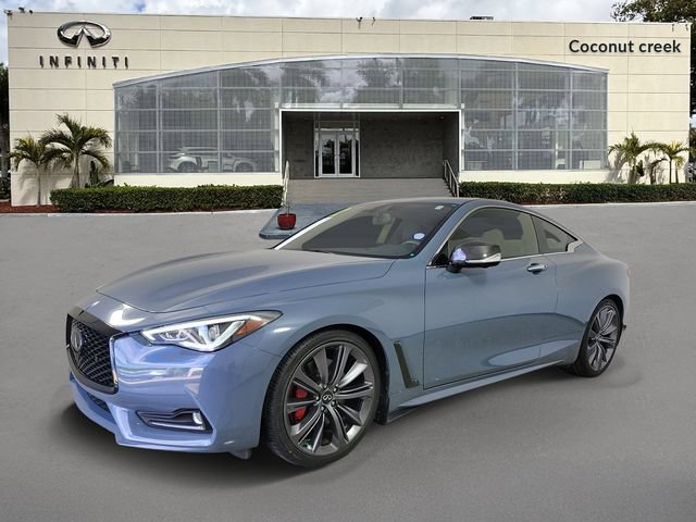 Used 2022 INFINITI Q60 Red Sport 400 w/ Carbon Fiber Package RWD image 2