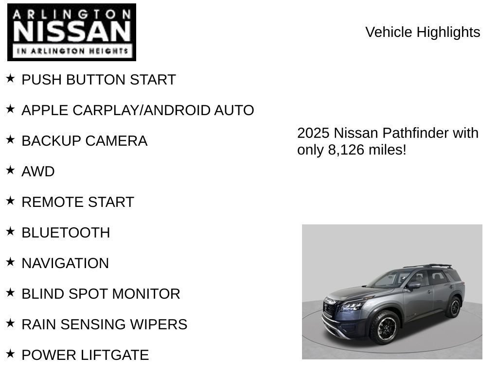 Certified 2025 Nissan Pathfinder Rock Creek AWD/4WD image 7