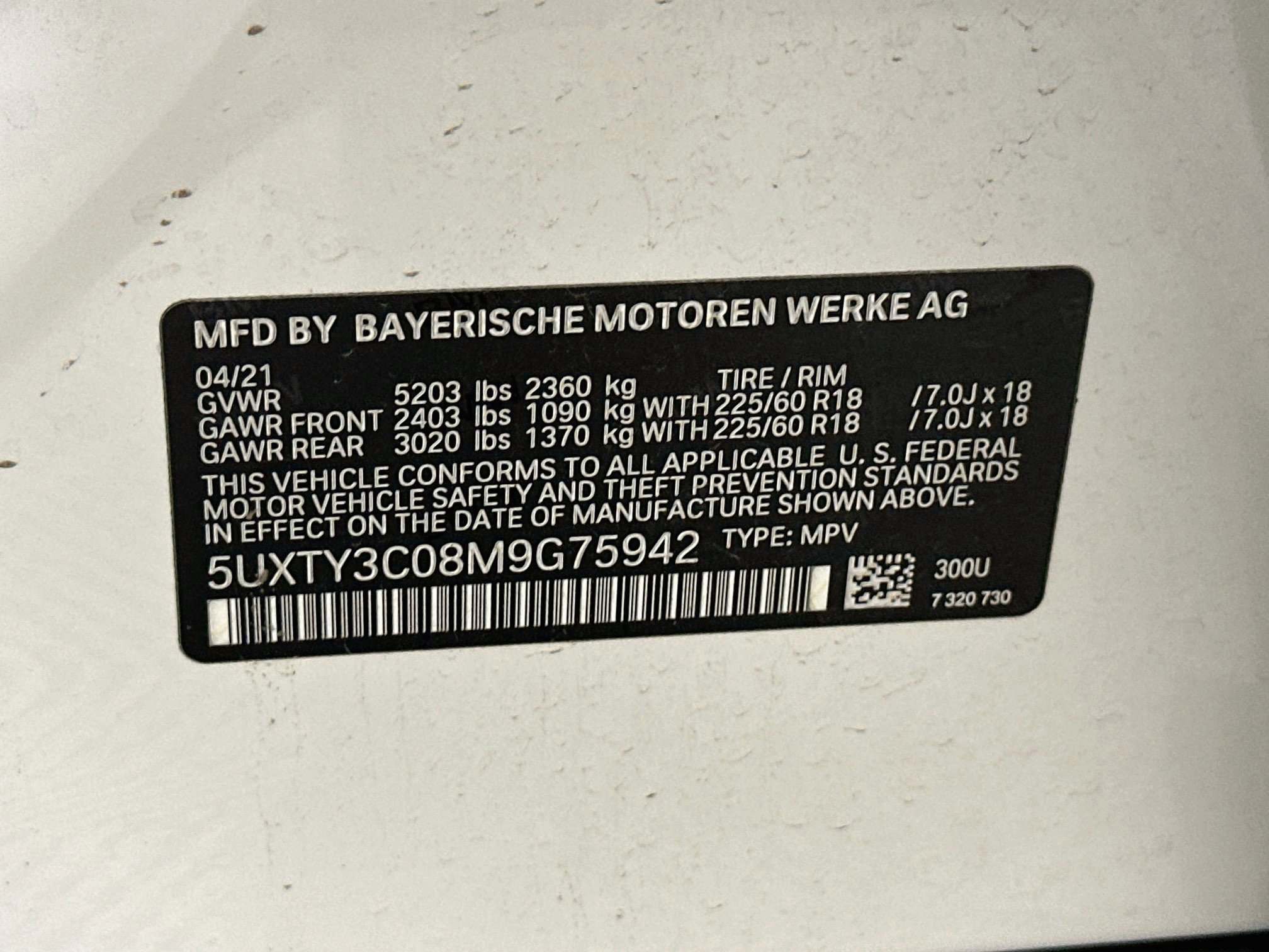 Used 2021 BMW X3 sDrive30i w/ Convenience Package RWD image 12