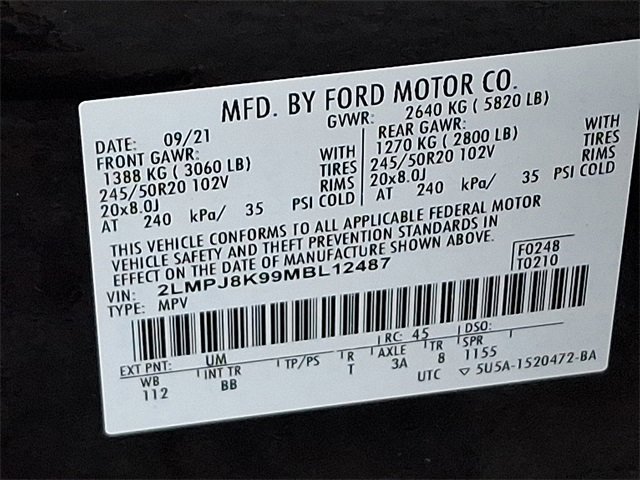 Used 2021 Lincoln Nautilus Reserve image 25