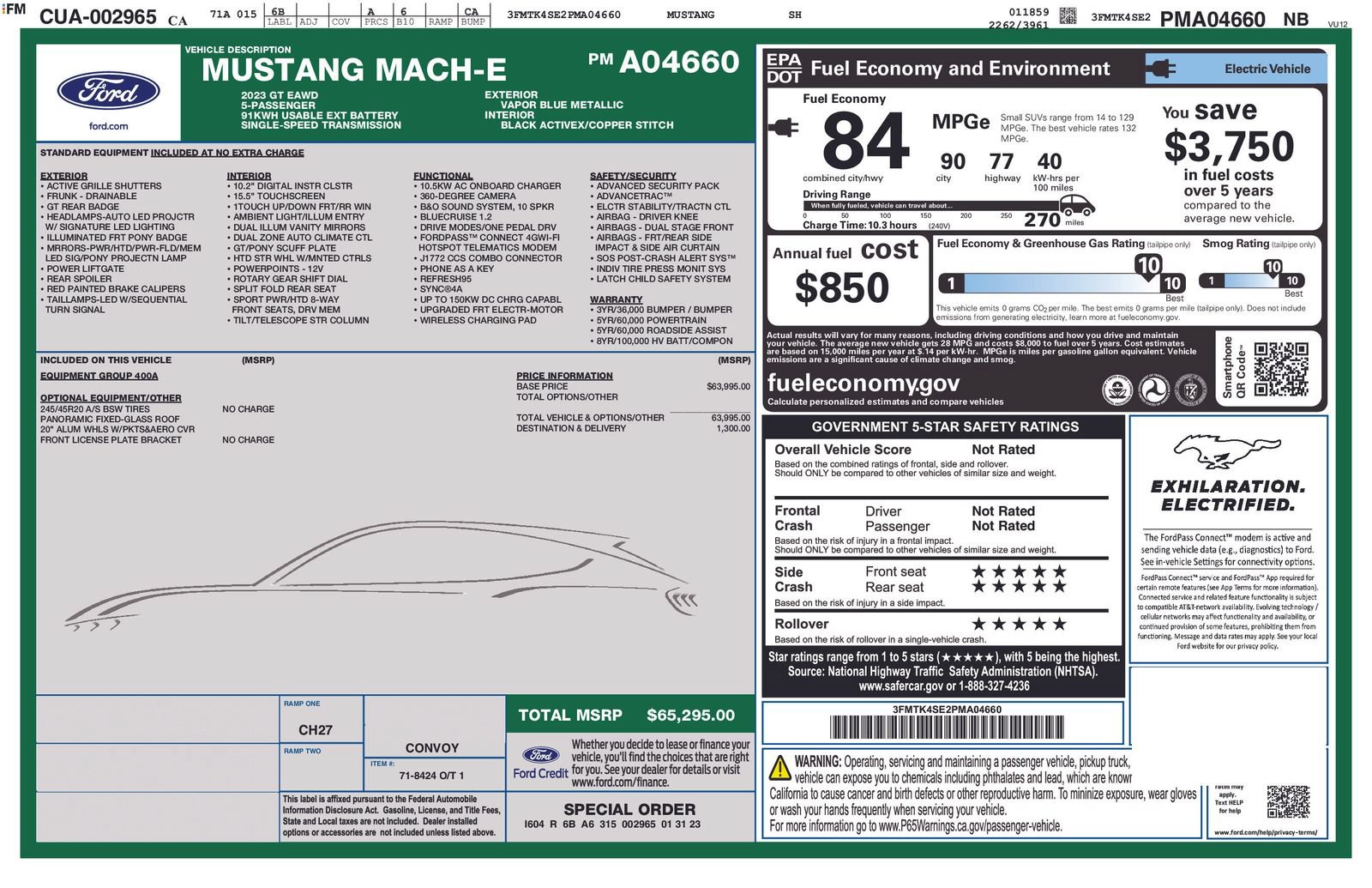 Certified 2023 Ford Mustang Mach-E GT AWD/4WD image 5