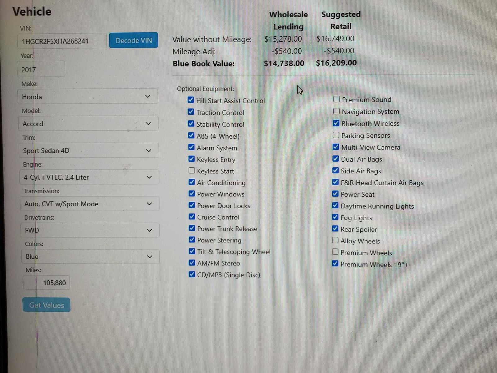 Used 2017 Honda Accord Sport image 25