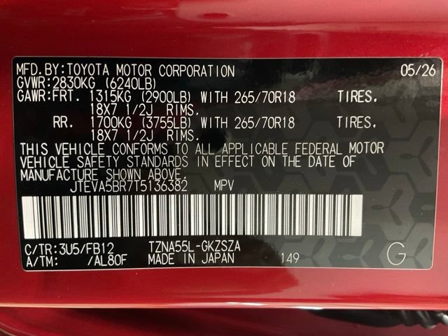 New 2026 Toyota 4Runner TRD Off-Road AWD/4WD image 31