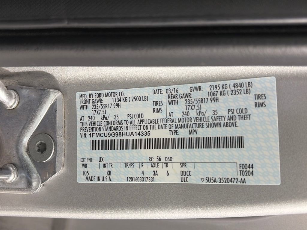 Used 2017 Ford Escape SE image 9