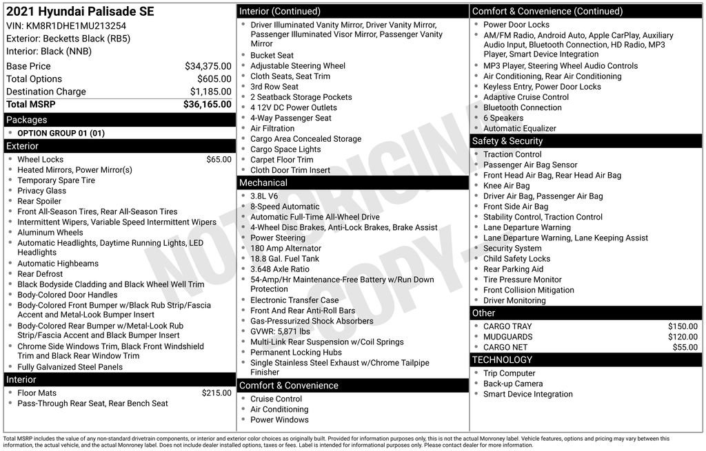 Used 2021 Hyundai Palisade SE image 3