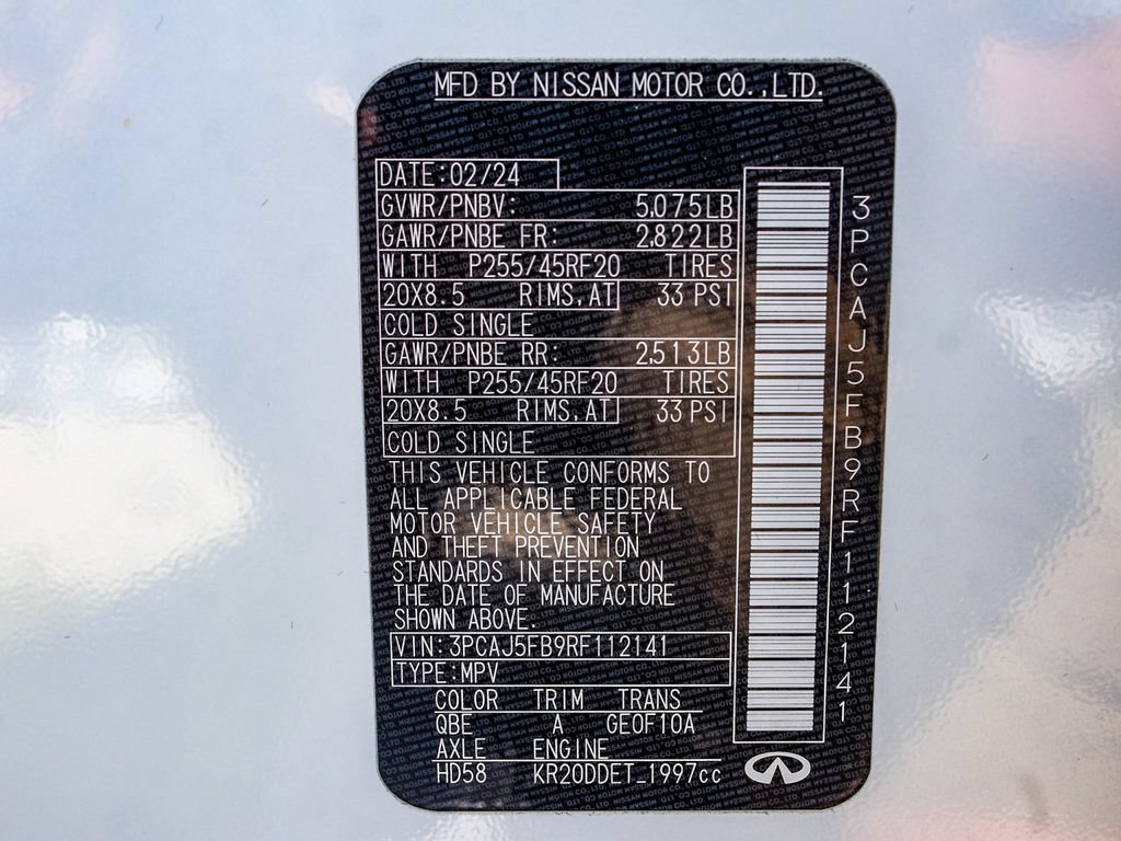 Used 2024 INFINITI QX50 Sport AWD/4WD image 14