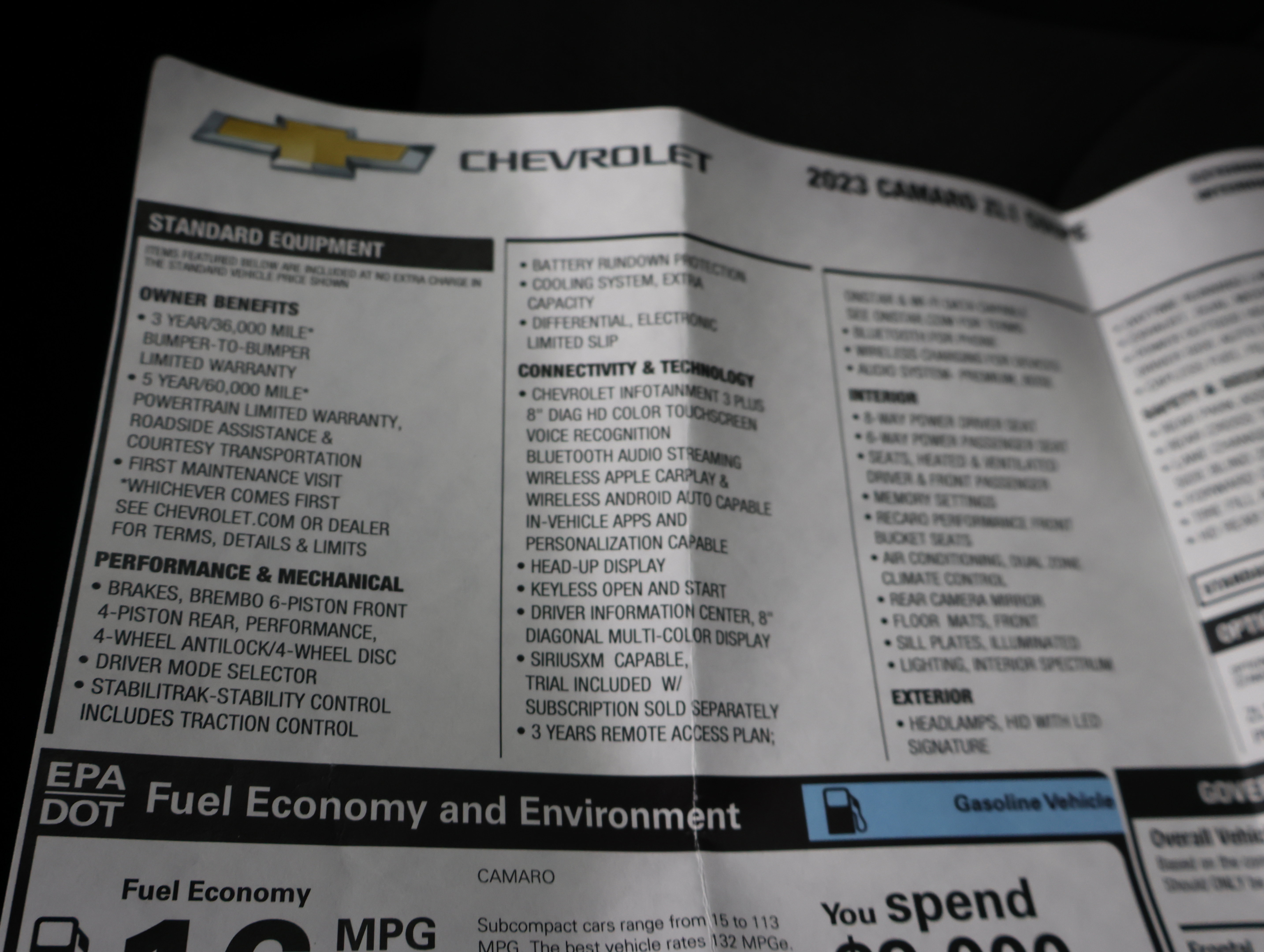Used 2023 Chevrolet Camaro ZL1 RWD image 57