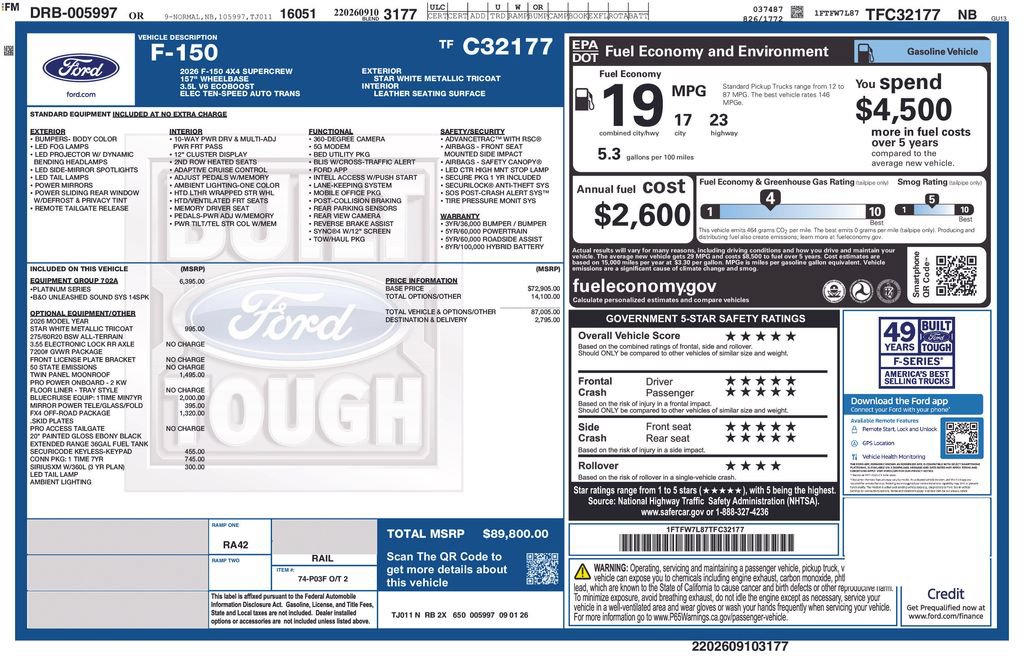 New 2026 Ford F150 Platinum AWD/4WD image 23