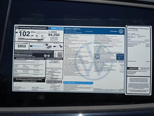 New 2026 Volkswagen ID.4 Pro AWD/4WD image 23