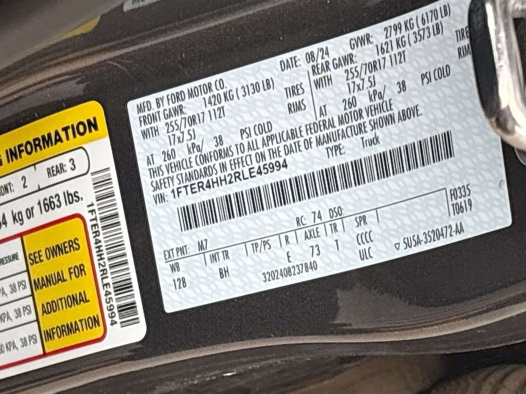 Used 2024 Ford Ranger XLT w/ Trailer Tow Package AWD/4WD image 30