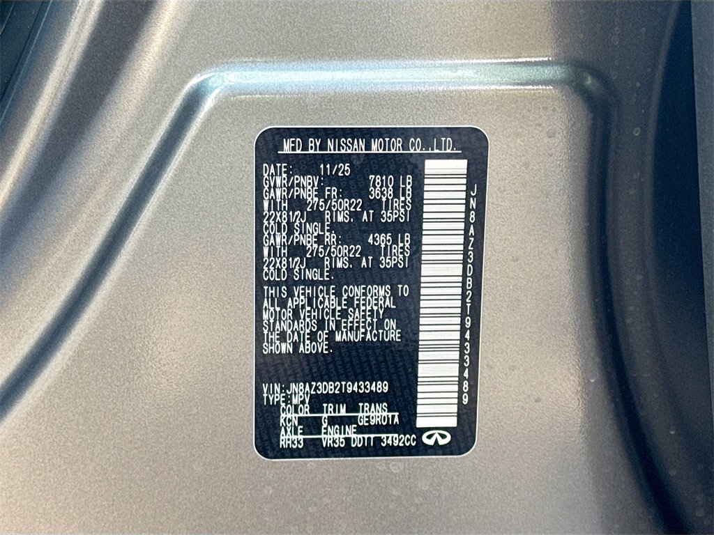 New 2026 INFINITI QX80 4WD w/ Sport Exterior Package image 35