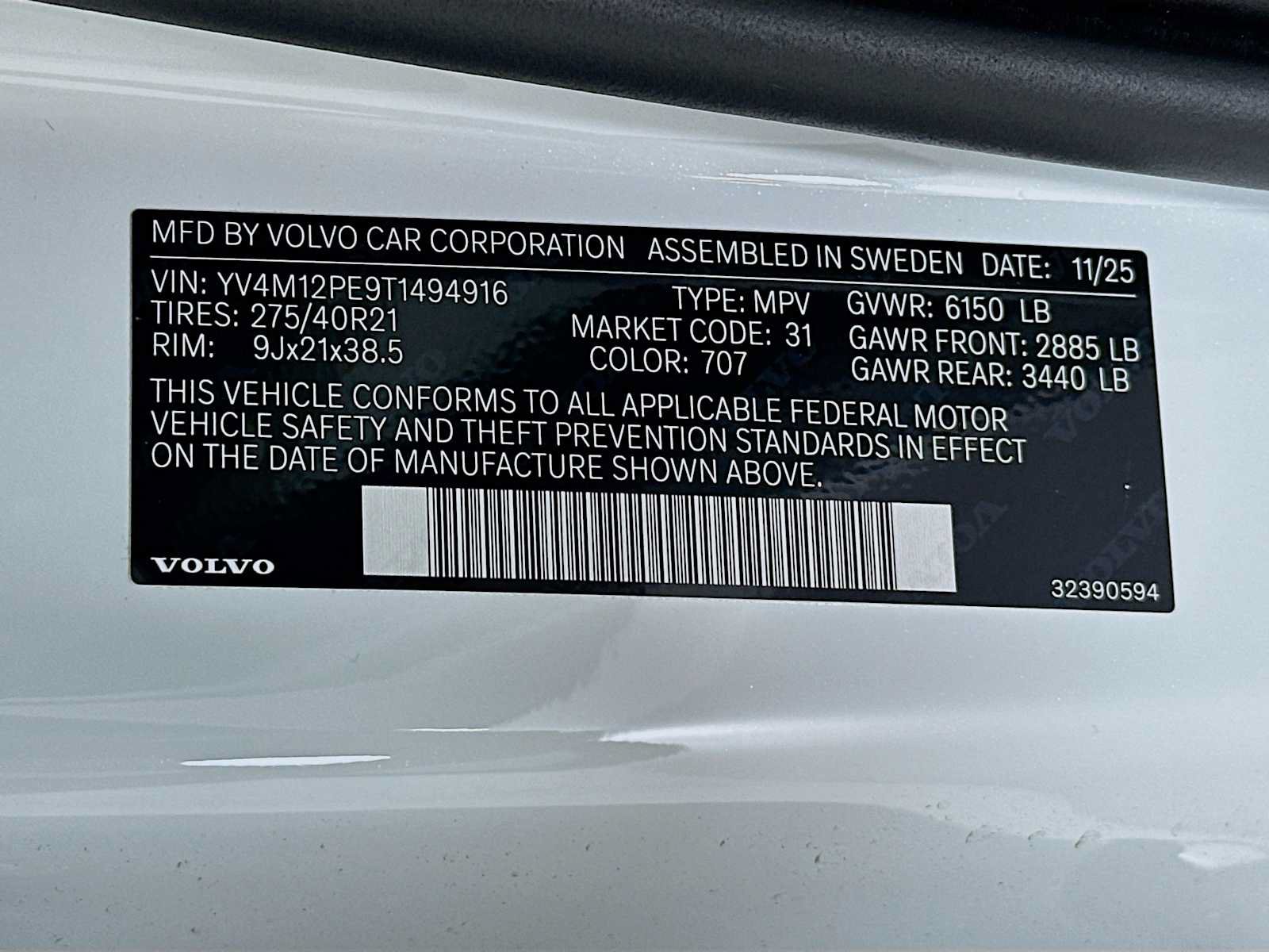 New 2026 Volvo XC90 B5 Plus w/ Protection Package AWD/4WD image 31