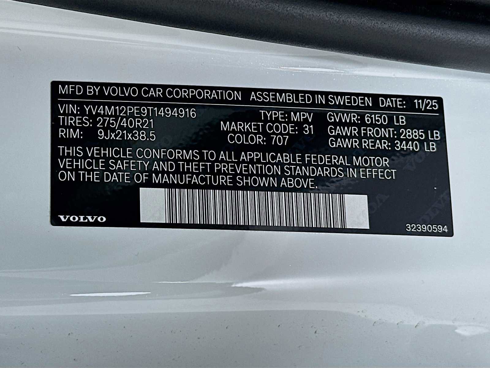 New 2026 Volvo XC90 B5 Plus w/ Protection Package AWD/4WD image 31