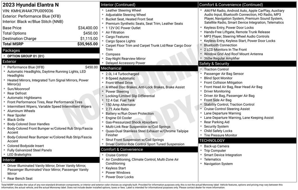 Used 2023 Hyundai Elantra N image 6