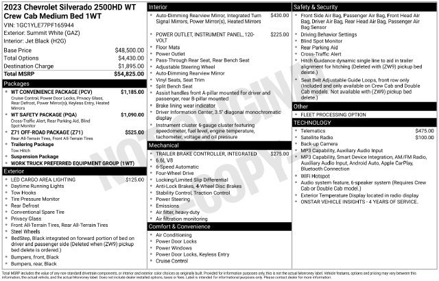 Certified 2023 Chevrolet Silverado 2500 W/T w/ WT Convenience Package AWD/4WD image 26